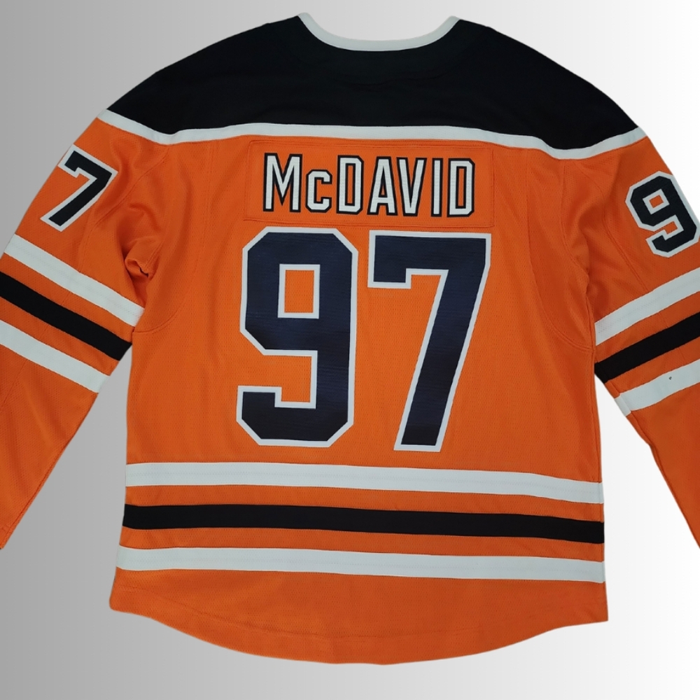 NHL Fanatics Edmonton Oilers Conner McDavid #97 Hockey Jersey